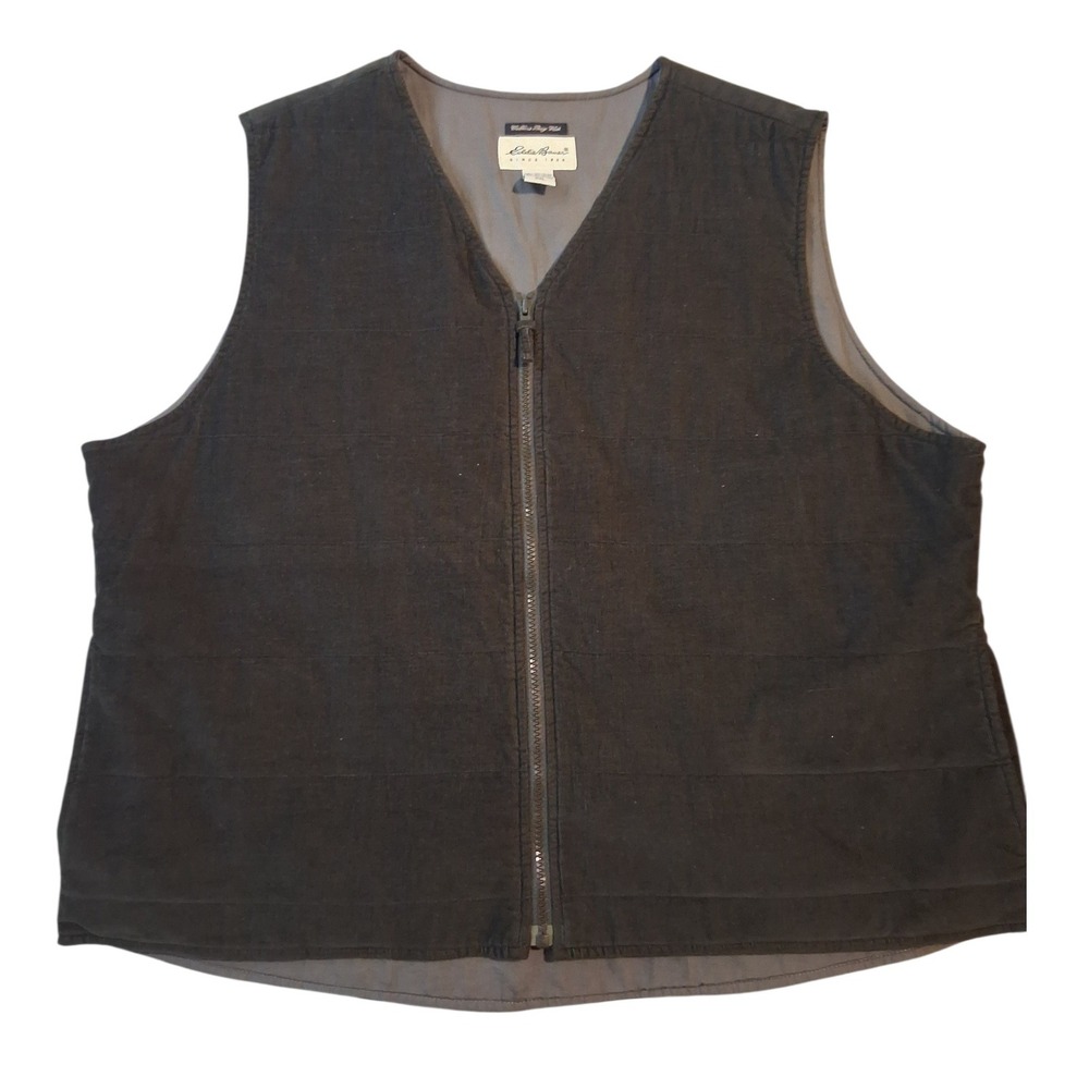 Vintage Corduroy Eddie Bauer Women's size XXL‎ Fairygrunge Goblincore Zip Vest